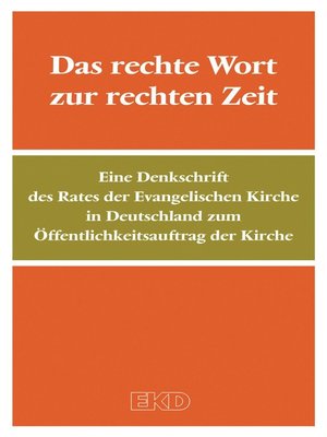 cover image of Das rechte Wort zur rechten Zeit